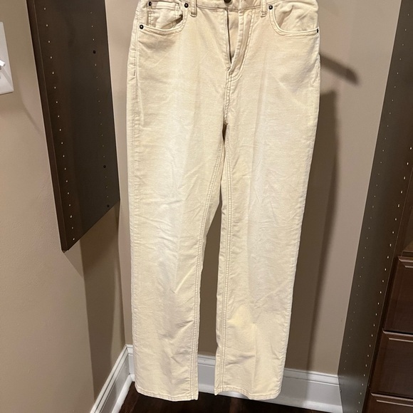 BDG Cream Straight Leg Pants Versatile Everyday Wear - Picture 2 of 5